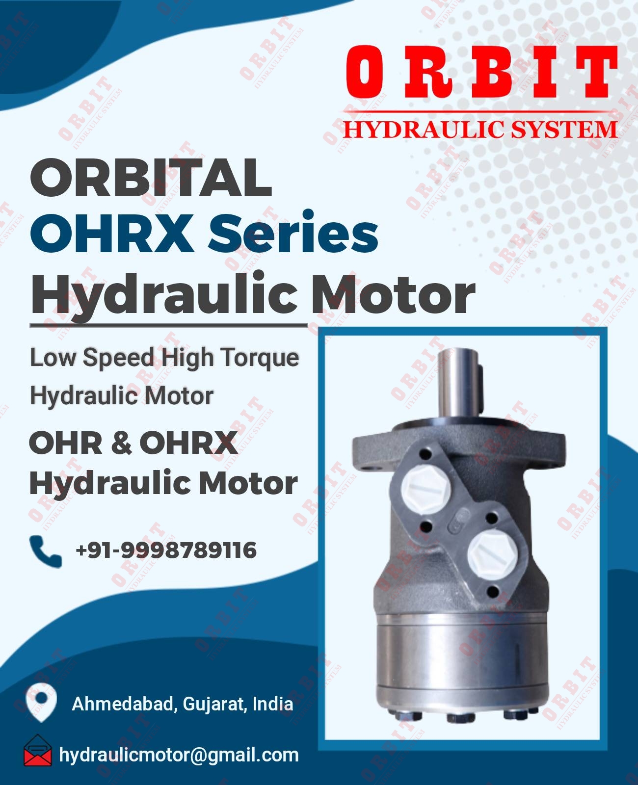 Danfoss OMM OMP OMR OMS Hydraulic Motor OMH-500 151H1025 White Hydraulic Motor In Ahmedabad Mumbai Pune Chennai Bangalore Hyderabad Nashik Indore Jaipur Delhi Coimbatore India